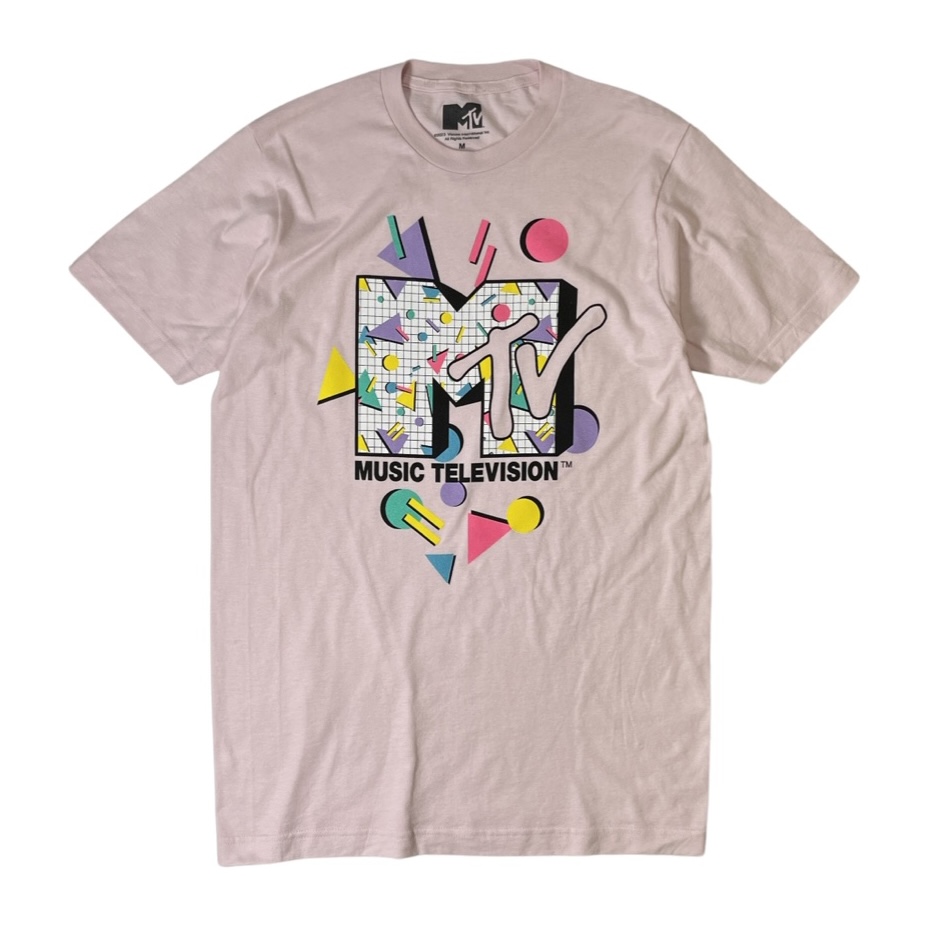 画像1: MTV S/S T-Shirts Pink /  エムティーヴィー ネットワーク Tシャツ ピンク (1)