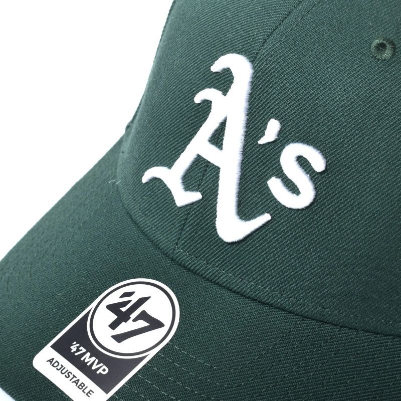 Brand MVP Velcro Closure Cap "Oakland Athletics" Green / フォー