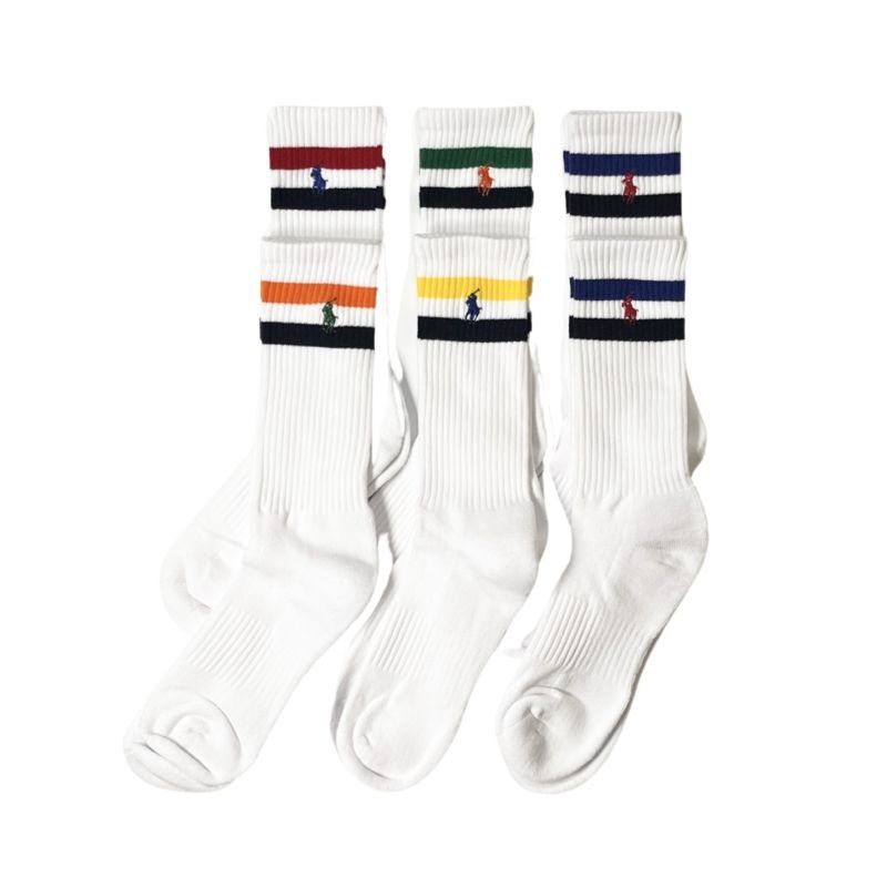 Polo Ralph Lauren 6pack Core Stripe Crew Socks ポロ ラルフローレン 6パック クルーソックス  RAWDRIP