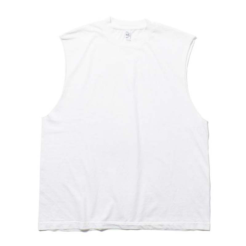 画像1: Los Angeles Apparel 6.5oz Sleeveless T-Shirts Off White / ロサンゼルスアパレル 6.5オンス スリーブレス Tシャツ オフホワイト (1)