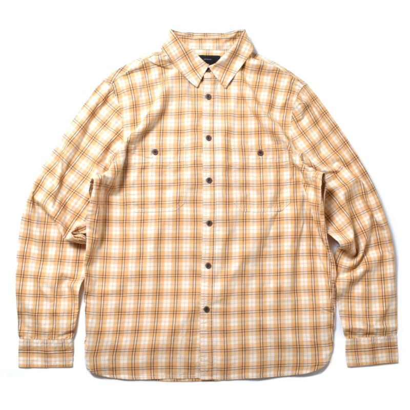 Cotton On L/S Check Shirts Mustard Micro Check / コットンオン