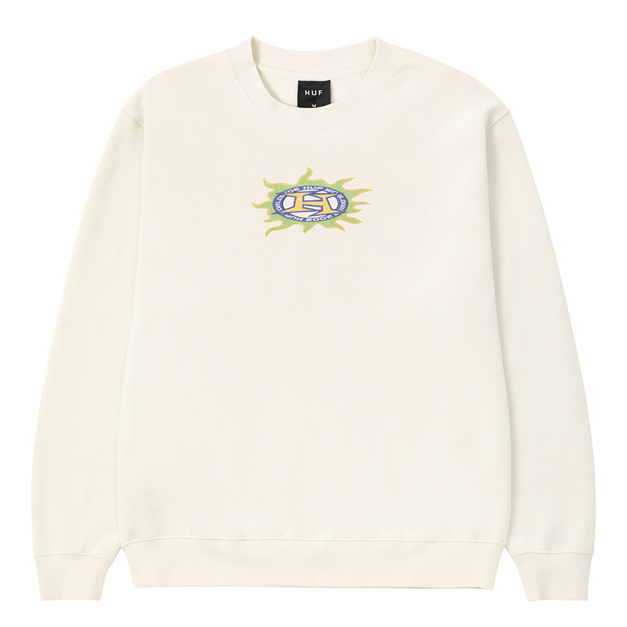 HUF Fire Crewneck Sweatshirts Bone / ハフ ファイアー クルーネック