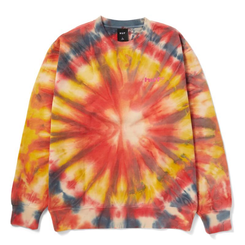 HUF Dye Guy Tie-Dye Crewneck Sweatshirts / ハフ ダイ ガイ タイダイ