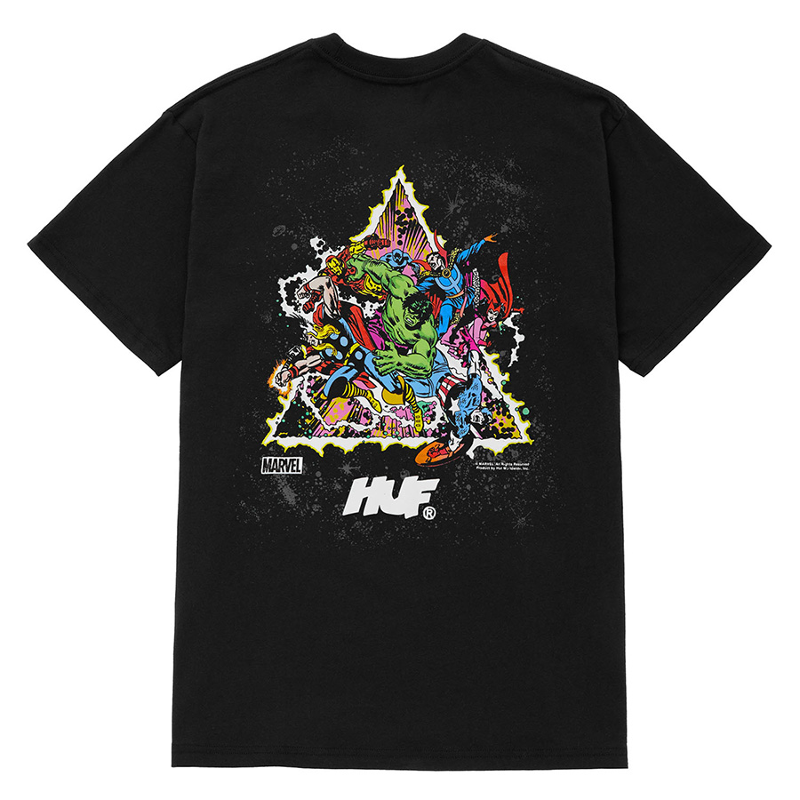画像1: HUF x Avengers Cosmic Assemblage T-Shirts Black / ハフｘアベンジャーズ Tシャツ ブラック (1)