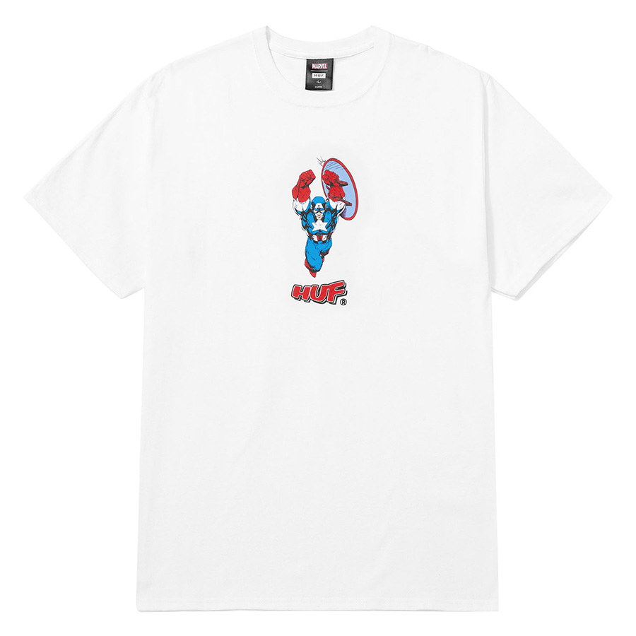 HUF x Avengers Cap No Cap T Shirts White T