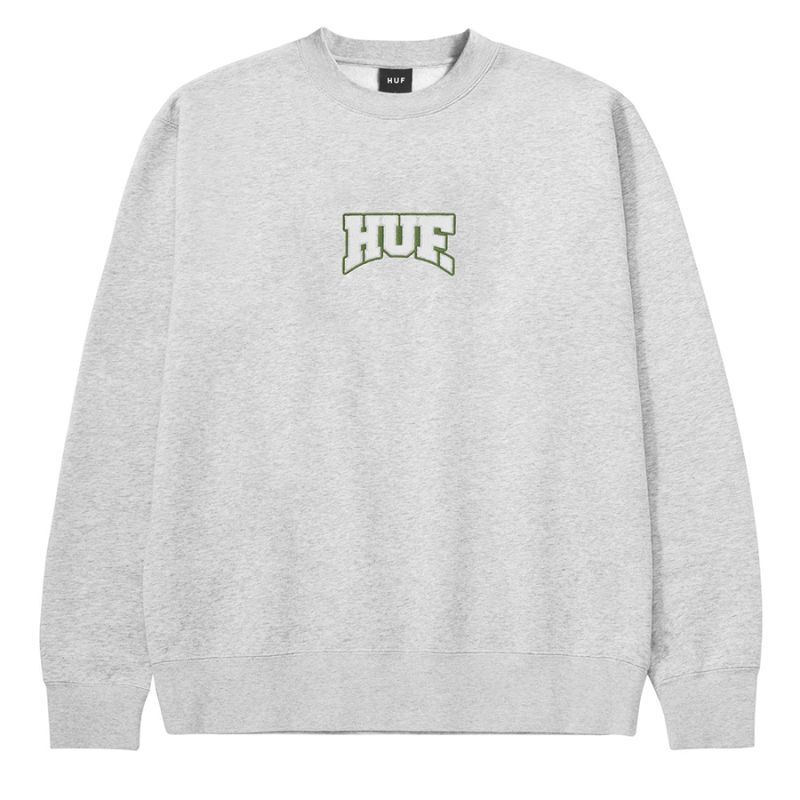 画像1: HUF Hometeam Crewneck Sweatshirts Heather Grey / ハフ ホームチーム クルーネック スウェット (1)