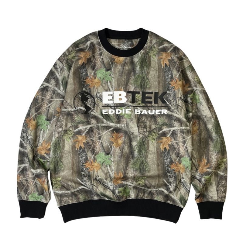 画像1: A$AP WorldwideｘEddie Bauer EBTek Crewneck Sweatshirts / エイサップ ワールドワイド エディバウアー クルーネック スウェット (1)