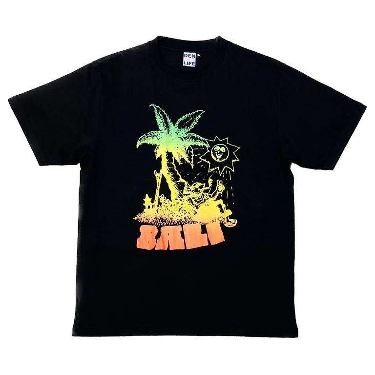 画像1: Den Souvenir Bali Tour S/S T-Shirts Black / デン スーベニア Tシャツ ブラック (1)