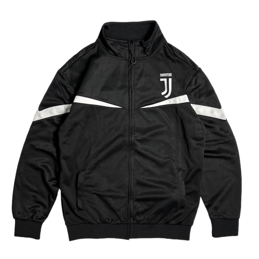 画像1: Juventus F.C. Adult Full Zip Truck Jacket Black / ユヴェントスFC ストライカー フルジップ トラックジャケット ブラック (1)