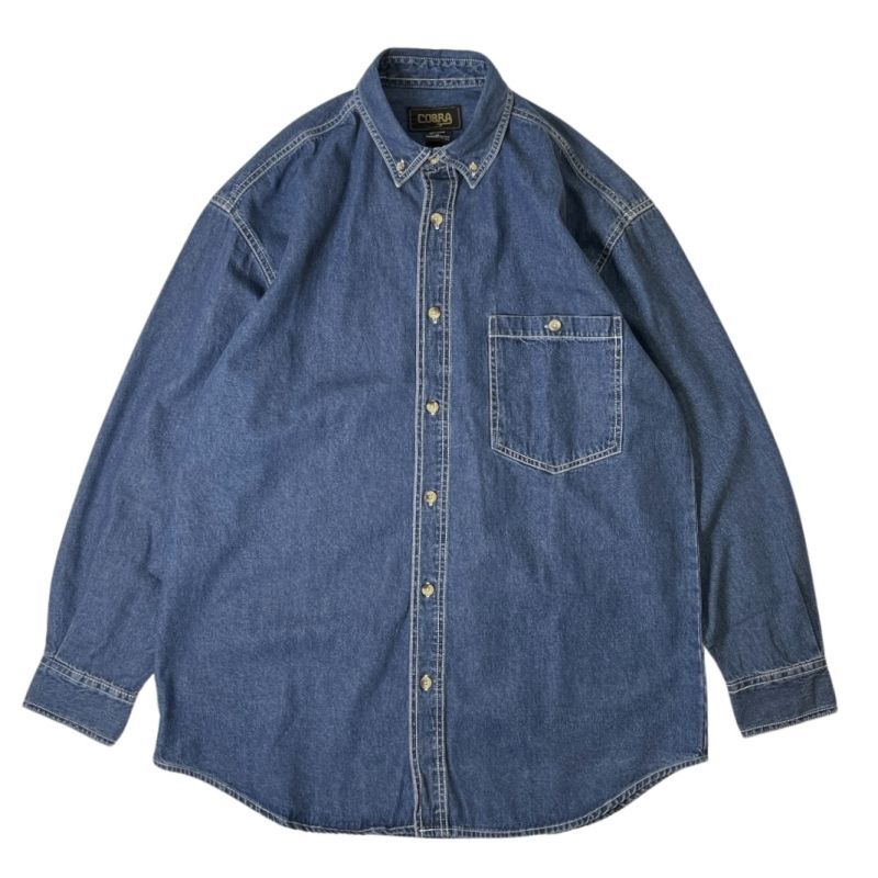 Cobra Caps L/S Heavyweight Denim Shirts Indigo / コブラ ロング