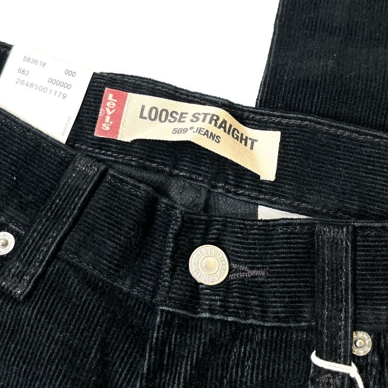 Levi's 569-1011 Loose Straight Corduroy Pants Black / リーバイス