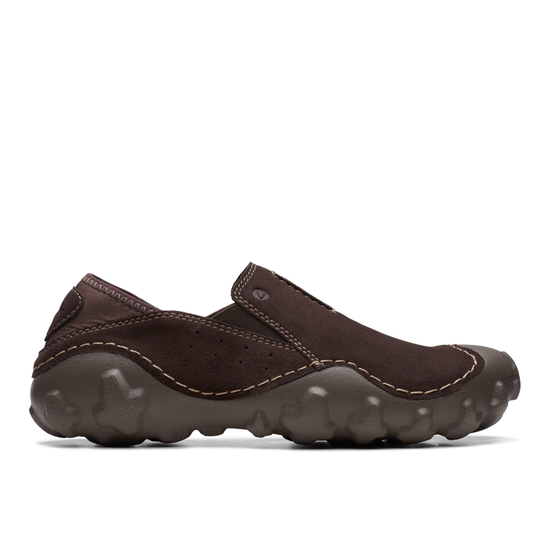Clarks Mokolite Easy Brown Suede