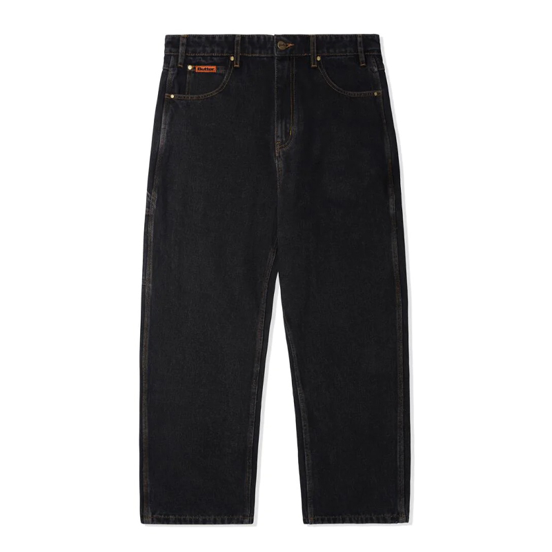 Butter Goods Relaxed Denim Jeans Washed Black / バターグッズ ...