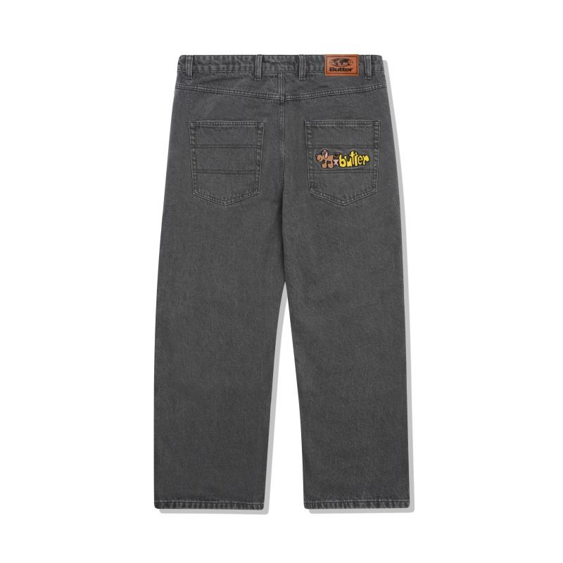 Butter Goods Pooch Relaxed Denim Jeans Grey / バターグッズ プーチ