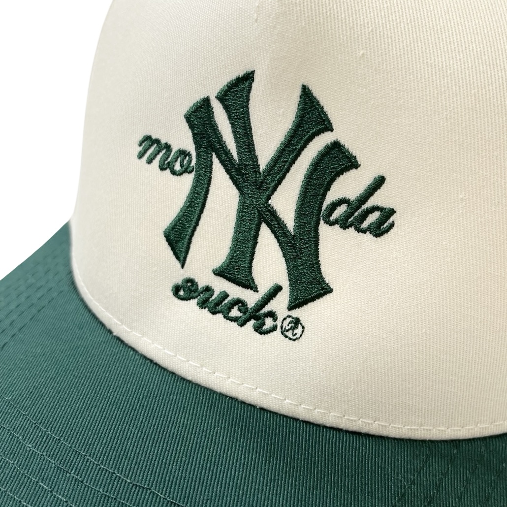 Mondaysuck 6Panel Snapback Cap ForestxCream / マンデーサック 6 