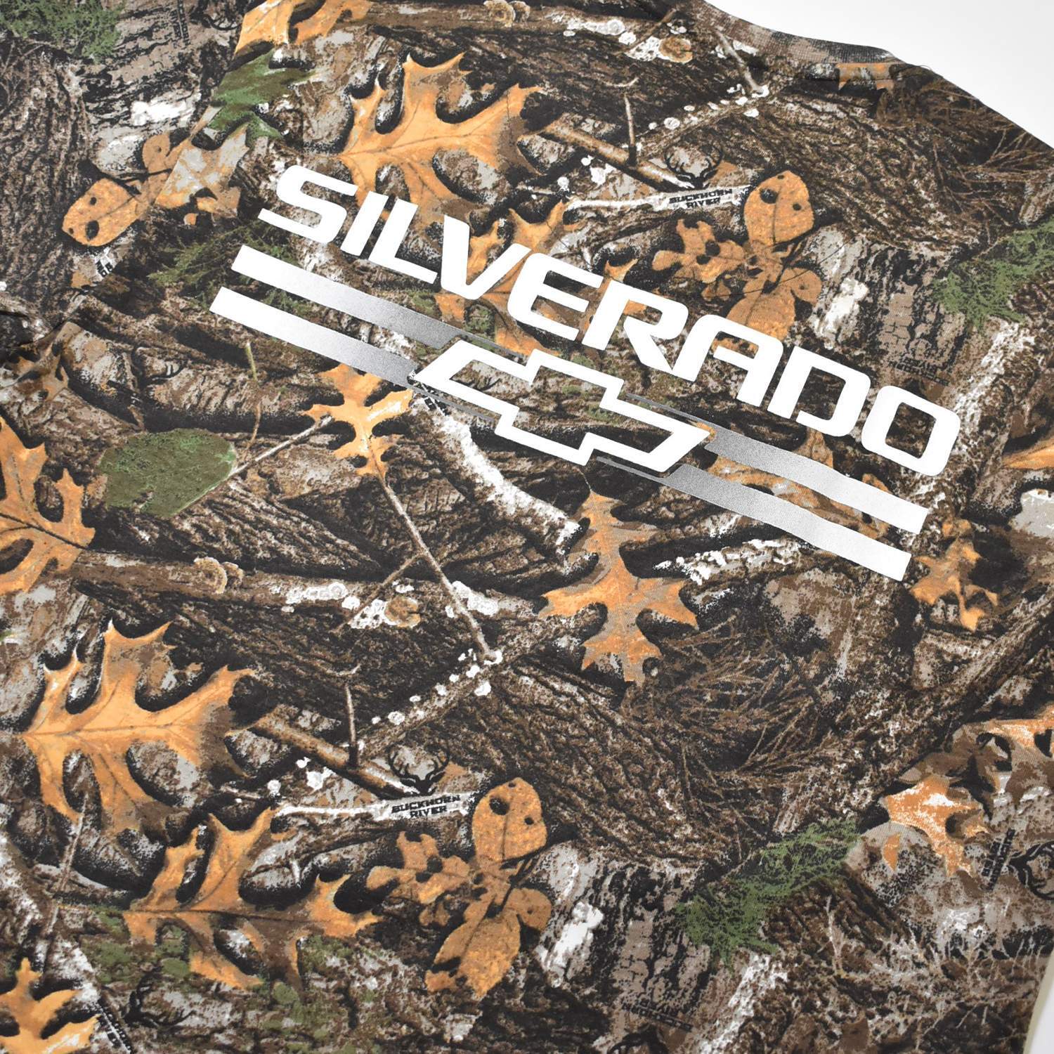 Chevy Realtree Genuine Parts Logo Tee – Black, 100% Cotton, Unisex Short Sleeve