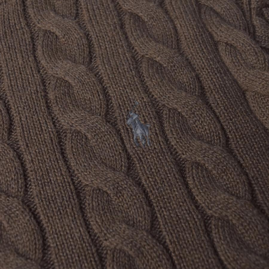 画像3: Polo Ralph Lauren Roving Cotton Crewneck Sweater - Brown (3)