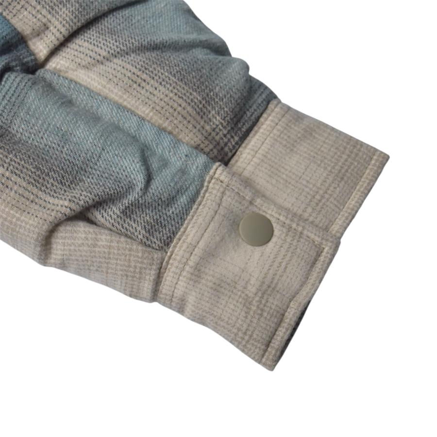 画像6: Old Navy Insulated Cropped Flannel Shacket - White Plaid (6)
