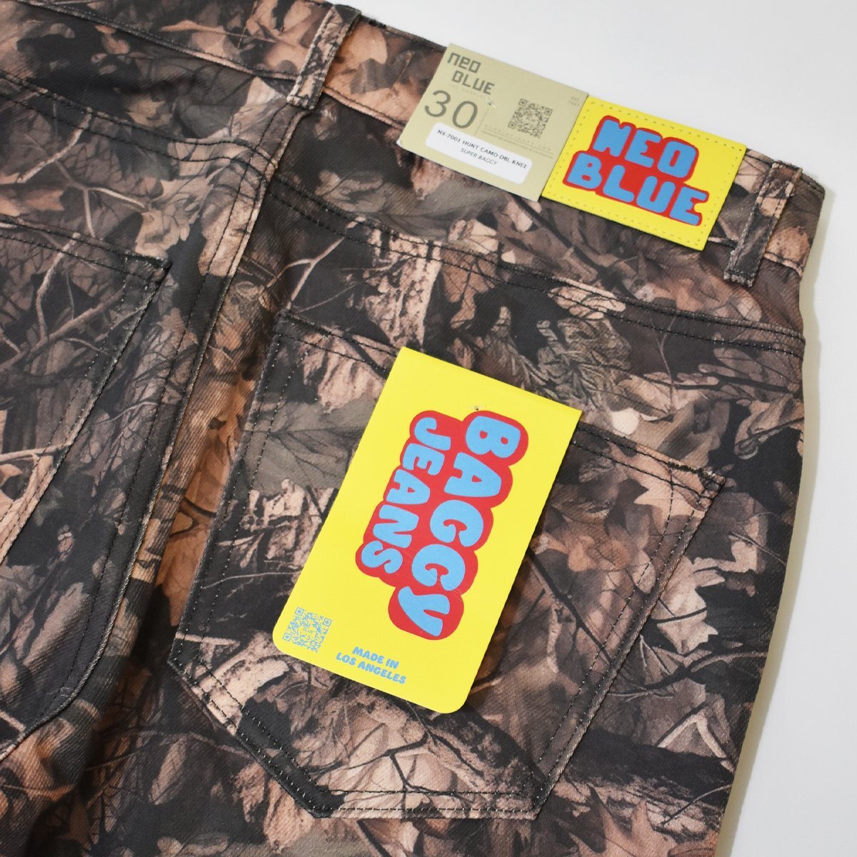 画像3: NEO BLUE Super Baggy Double Knee Pants - Hunt Camo (3)